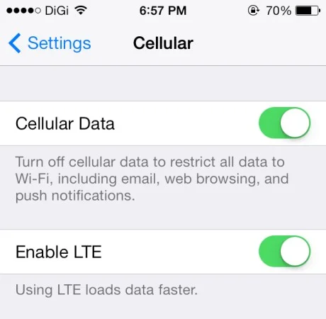 DiGi LTE for iPhone