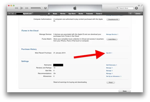 Purchase History See All
