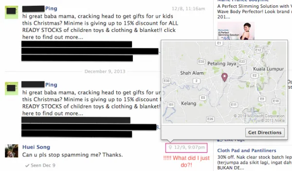 Spam FB Message