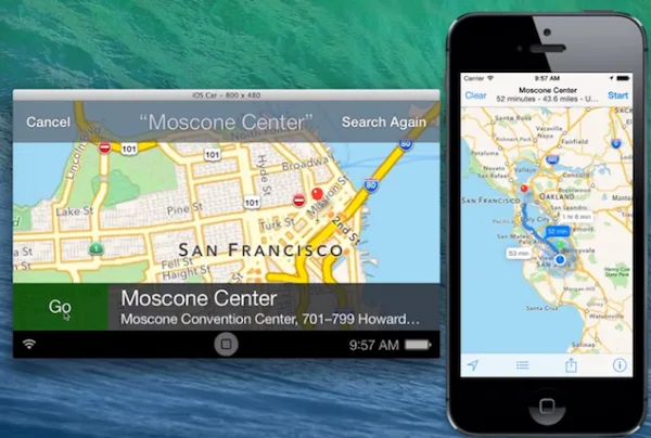 iOS 7 in car demo