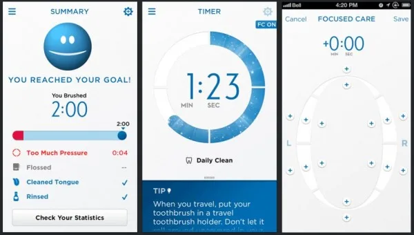 Smartphone App for Oral-B SmartSeries Power Toothbrush