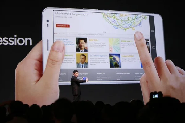 Huawei MediaPad X1 at MWC 2014