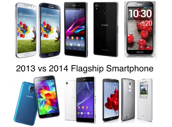 2013 vs 2014 flagship smartphone - s5 z2 g pro 2