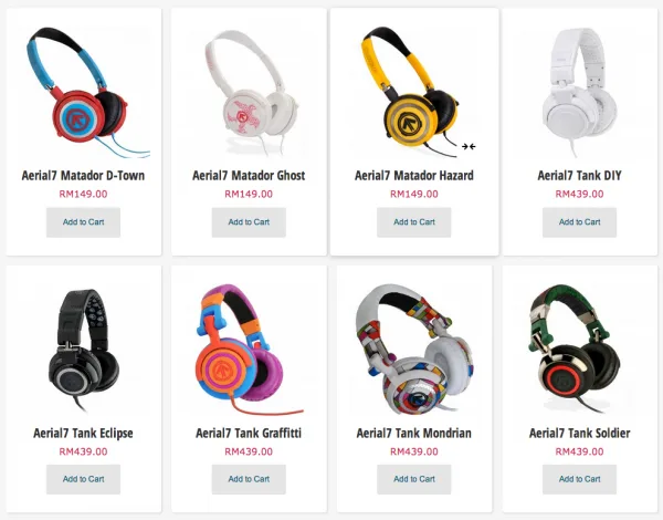 Aerial7 Headphones on Storekini