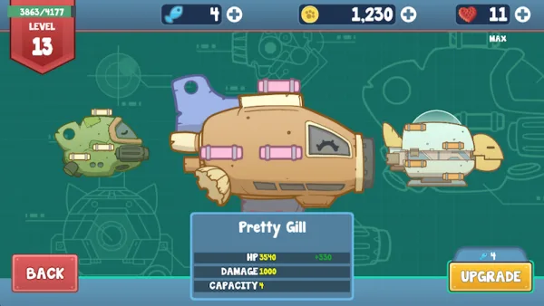 Upgrade or buys ship