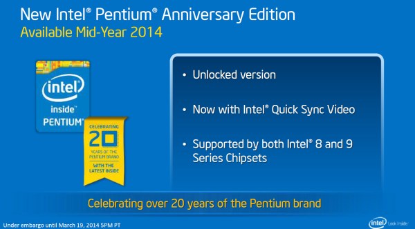 Intel Pentium Anniversary Edition