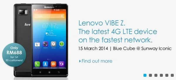 Celcom Lenovo Vibe Z Teaser