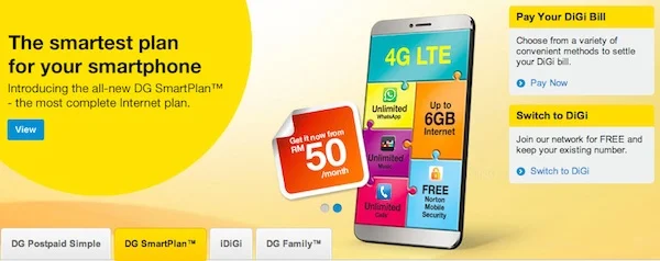 New DiGi SmartPlan with 4G LTE1