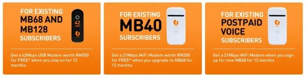 U Mobile Broadband Loyalty Program Choices