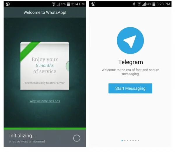 WhatsApp vs Telegram Main