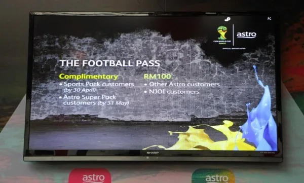 Astro Football Pass for 2014 FIFA World Cup