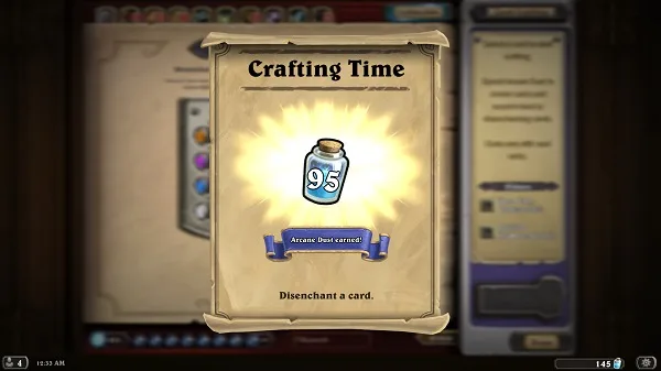 Hearthstone disenchant