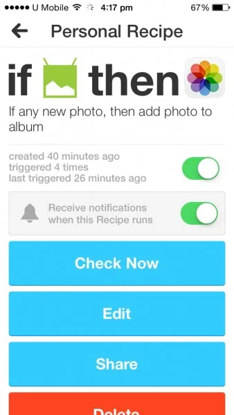 If Android Photos then Save to iOS
