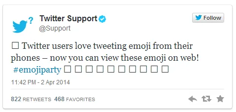 Twitter without emoji