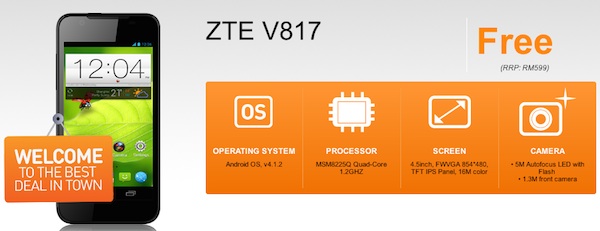U Mobile ZTE V817