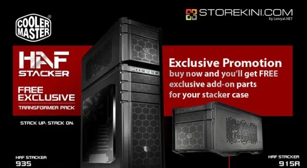 Cooler Master HAF Stacker, Storekini