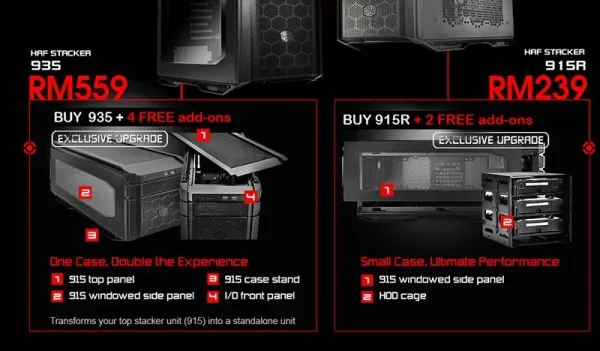 Cooler Master HAF Stacker, Storekini