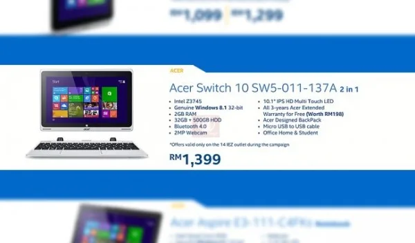 Acer Switch 10 - Intel Malaysia 2014 PC Refresh Campaign