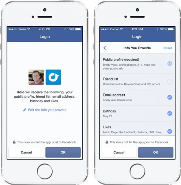 FB Line by Line Login