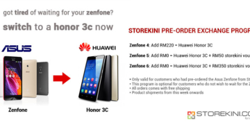 PO exchange zenfone honor3c