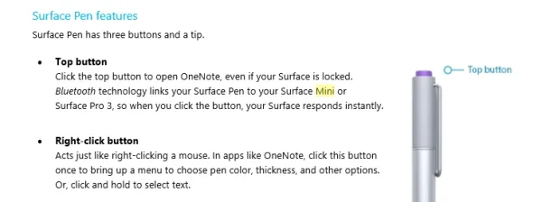 Surface Mini Exists, Supports Surface Pen: As Mentioned On Surface 3’s User Guide 2 Surface Mini on Surface Pro 3 User's Guide