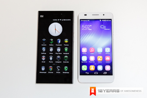 Huawei Honor 6 vs Xiaomi Mi 3