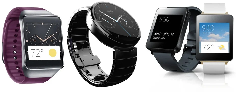 android wear g watch gear live moto 360