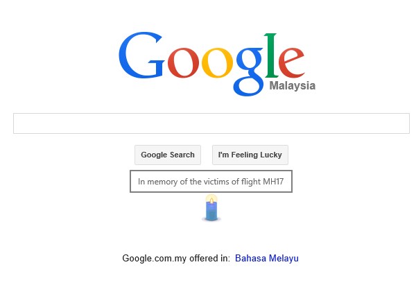 Google Malaysia Tribute to MH17