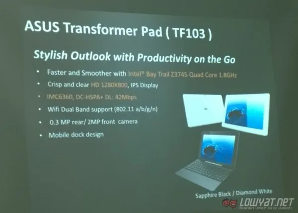 ASUS Transformer Pad TF103