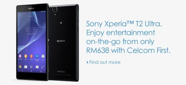 Celcom Xperia T2 Ultra Bundle