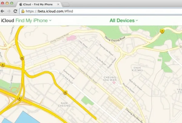Find My iPhone Beta Apple Maps