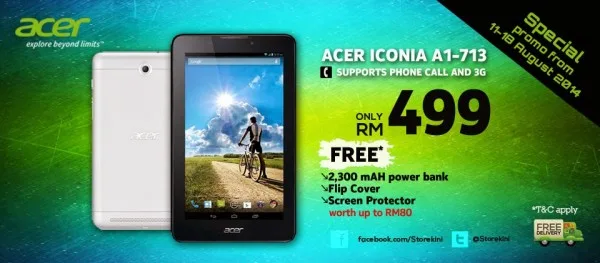 Acer Iconia Tab 7 A1-713 Promo At Storekini