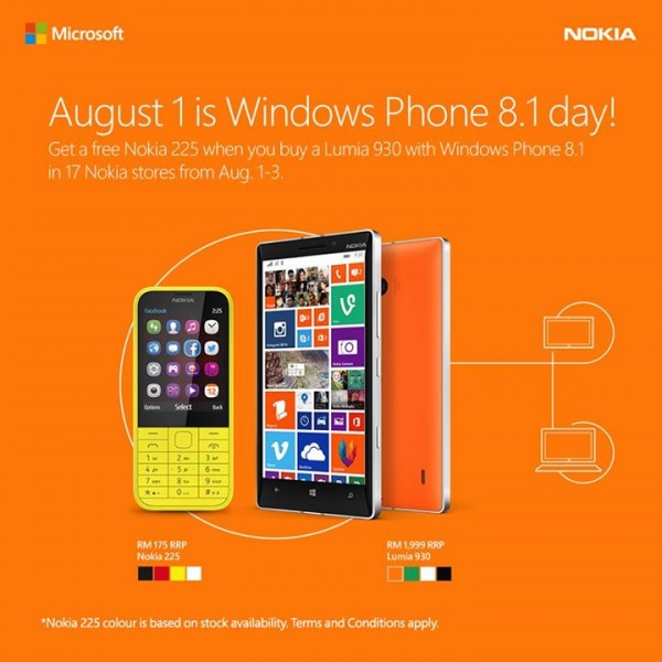 Nokia Malaysia Buy Lumia 930 Free Nokia 225