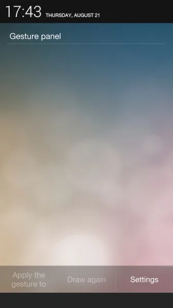 Oppo Find 7 Gesture Menu