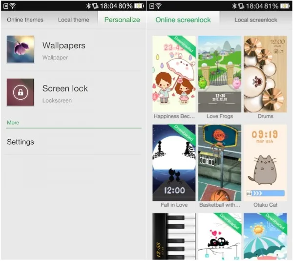 Oppo Find 7 Lock Themes