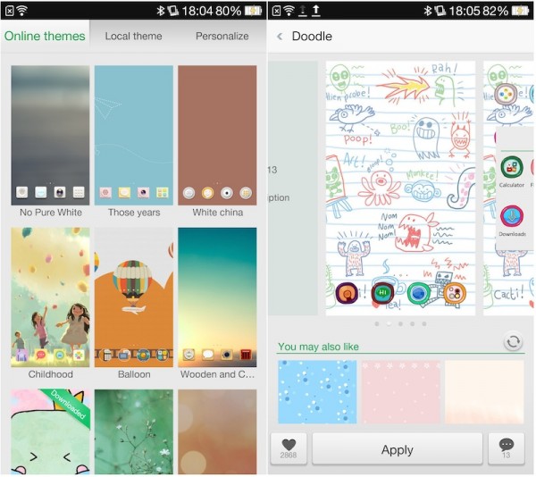 Oppo Find 7 Theme Store