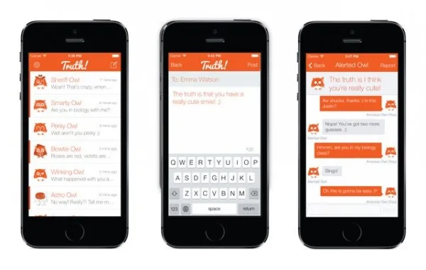 Truth-messanger-app-interface