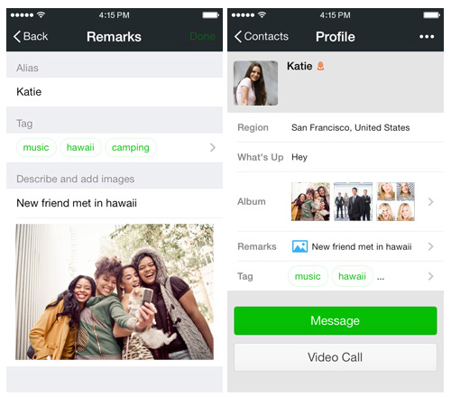 WeChat Tag Contacts