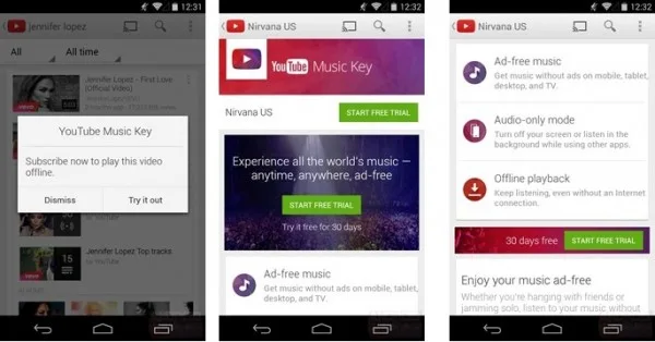 Youtube Music Key