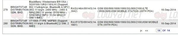 BlackBerry Passport and Motorola Moto G 2nd Generation On Sirim