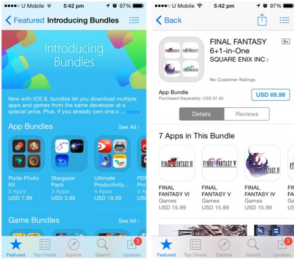 App Bundles on App Store