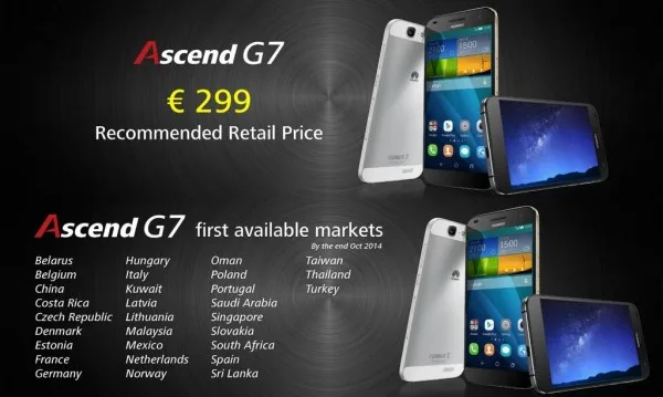 Ascend G7 Coming to Malaysia