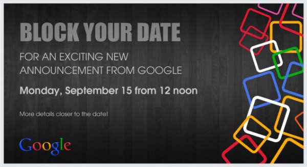 Google 15 September 2014