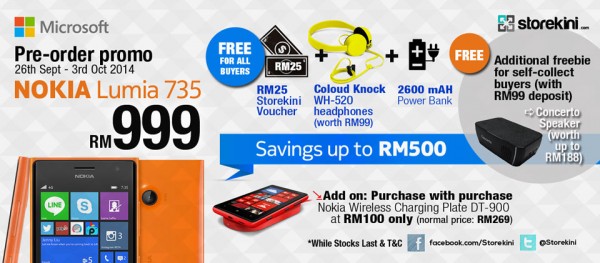 Nokia Lumia 735 Pre-Order at Storekini