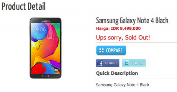 Note 4 Price