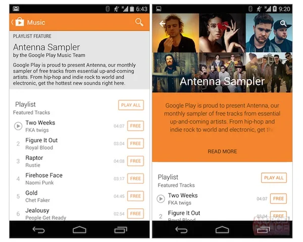 Play Store 5.0 Changes