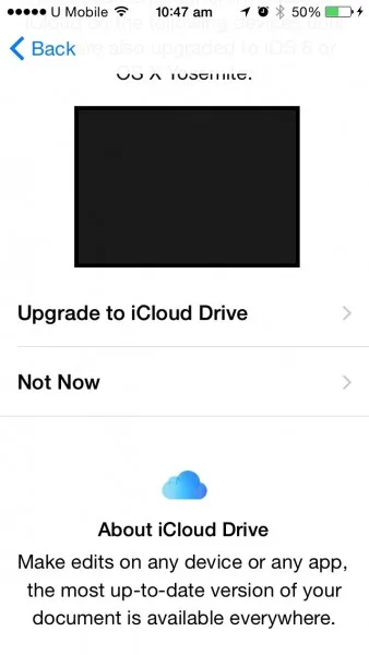 iCloud Drive NO