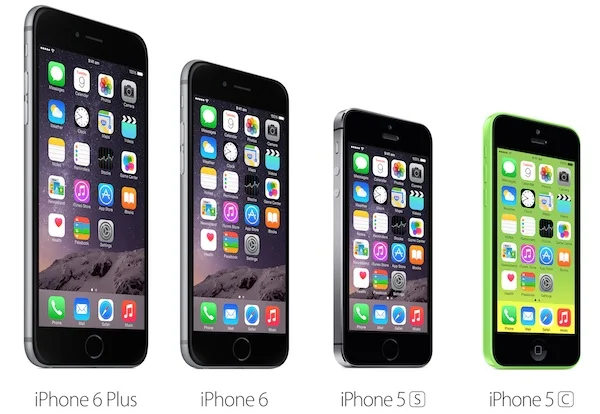 iPhone 6 vs iPhone 6 Plus vs iPhone 5s vs iPhone 5c