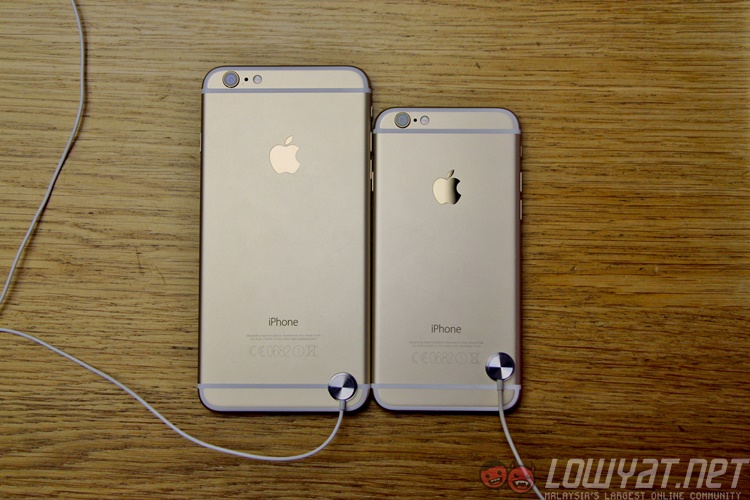 hands on apple iphone 6 plus lowyat net iphone 6 plus size comparisons