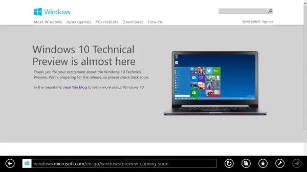 Windows 10 Technical Preview